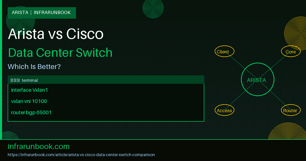 Arista vs Cisco: Which Network Switch Is Better for Data Centers