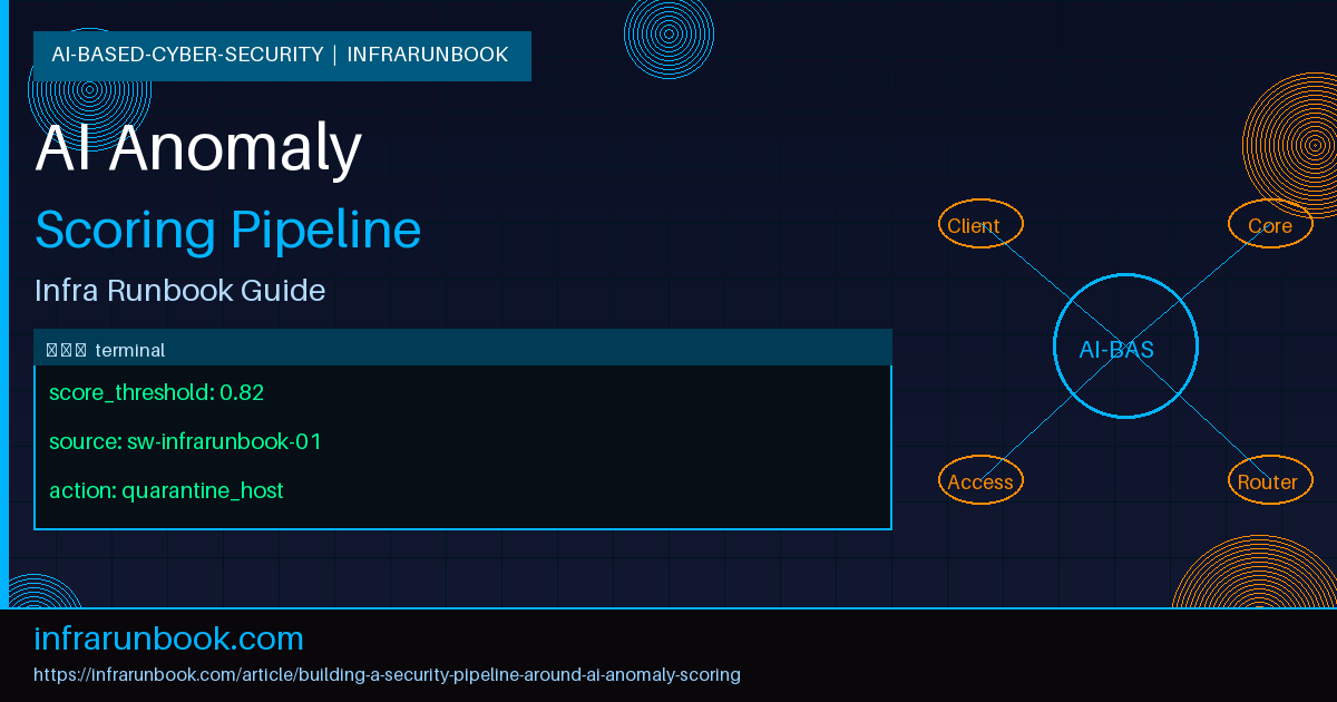 Building a Security Pipeline Around AI Anomaly Scoring