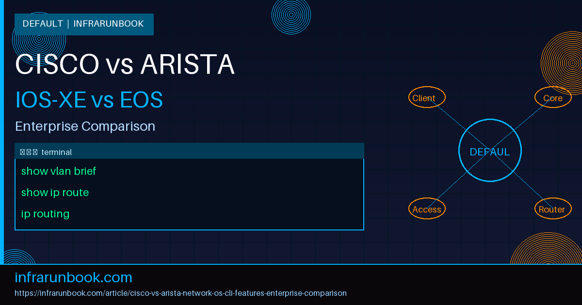 Cisco IOS-XE vs Arista EOS: CLI, Features, and Enterprise Networking Comparison