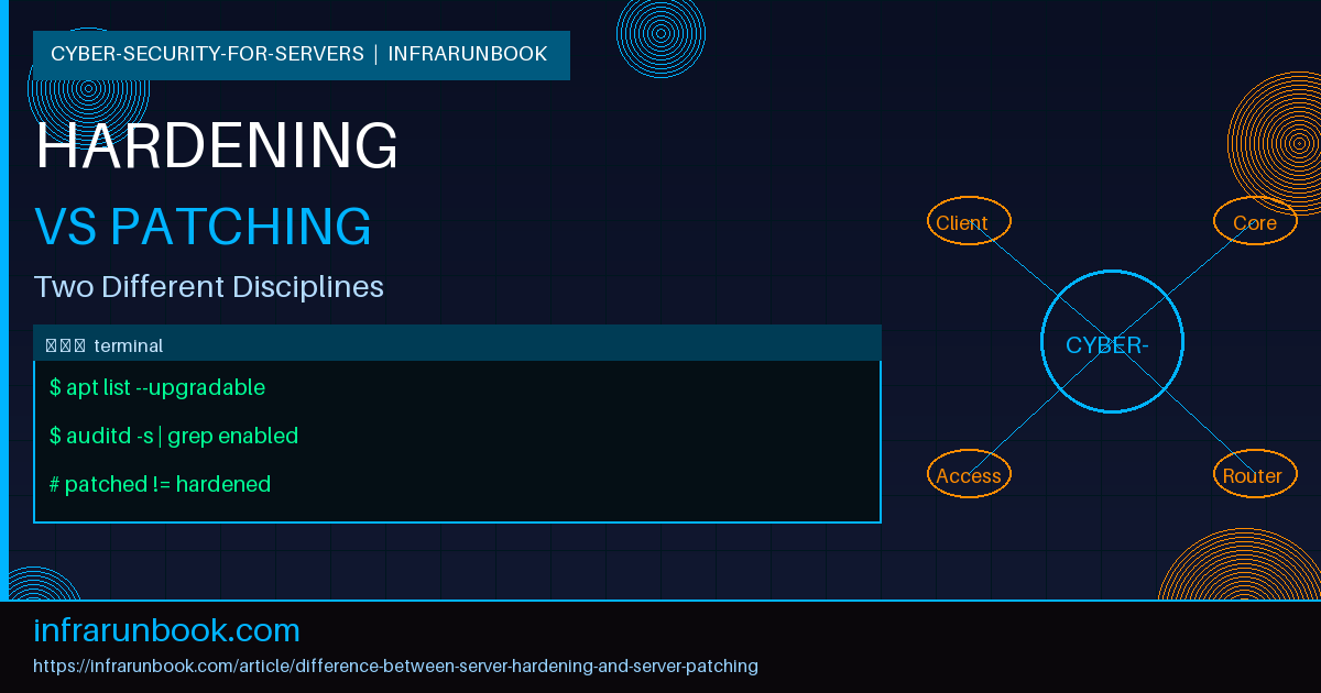 The Difference Between Server Hardening and Server Patching