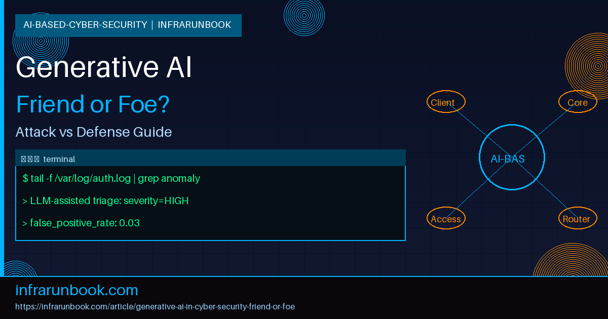 Generative AI in Cyber Security: Friend or Foe?