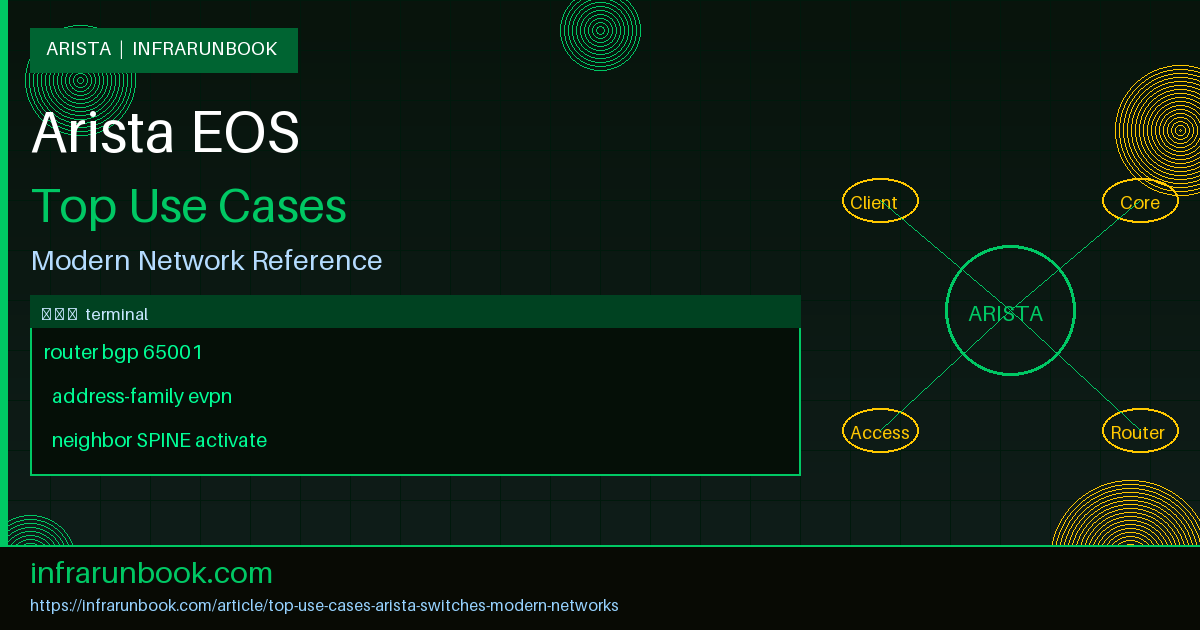 Top Use Cases of Arista Switches in Modern Networks